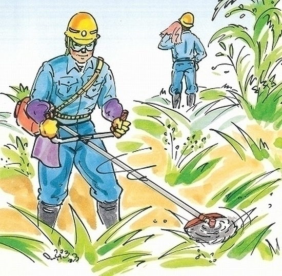草下刈り